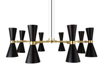 CAIRO 8 Arm - Brass chandelier by mullan lighting - view 3